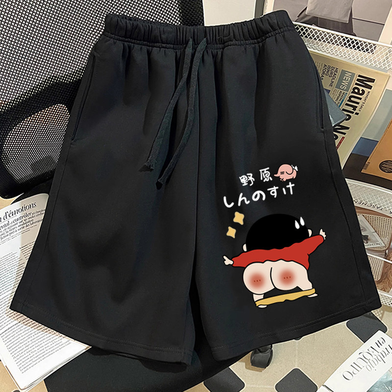 篮球裤跑步潮牌休闲短裤男女夏季新款宽松蜡笔小新沙滩裤五分裤子,女装/女士精品,休闲裤,淘宝优惠券,粉丝福利购,淘宝优惠卷