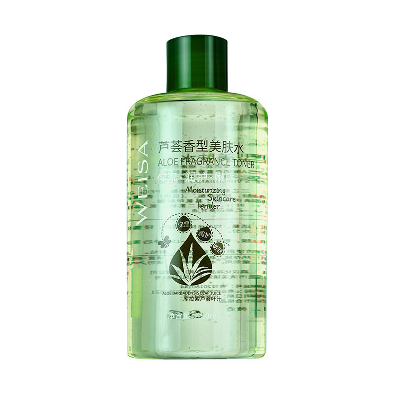 薇洒芦荟香型美肤水450ml清新舒缓保湿芦荟水鲜汁原液补水护肤品