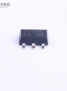 原厂原装LM1117F-3.3 Vin=12V Vout=3.3V 1A 75dB@