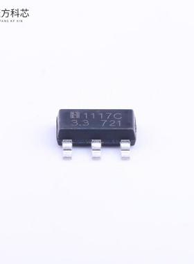 原厂原装LM1117S-3.3 Vin=12V Vout=3.3V 1A 75dB@