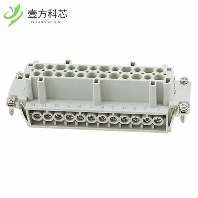 原厂原装HE-024-F INSERT FEMALE 24POS SCREW全新正品