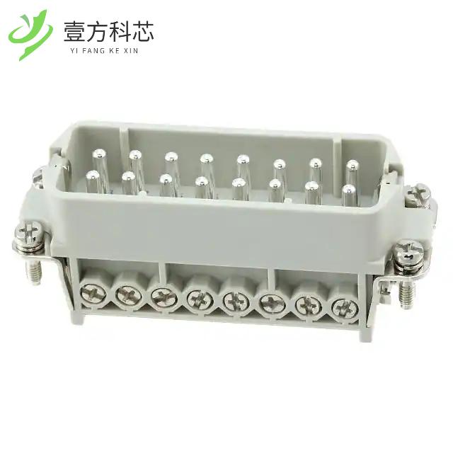 原厂原装HA-016-M(17-32) INSERT MALE 16+1GND SC