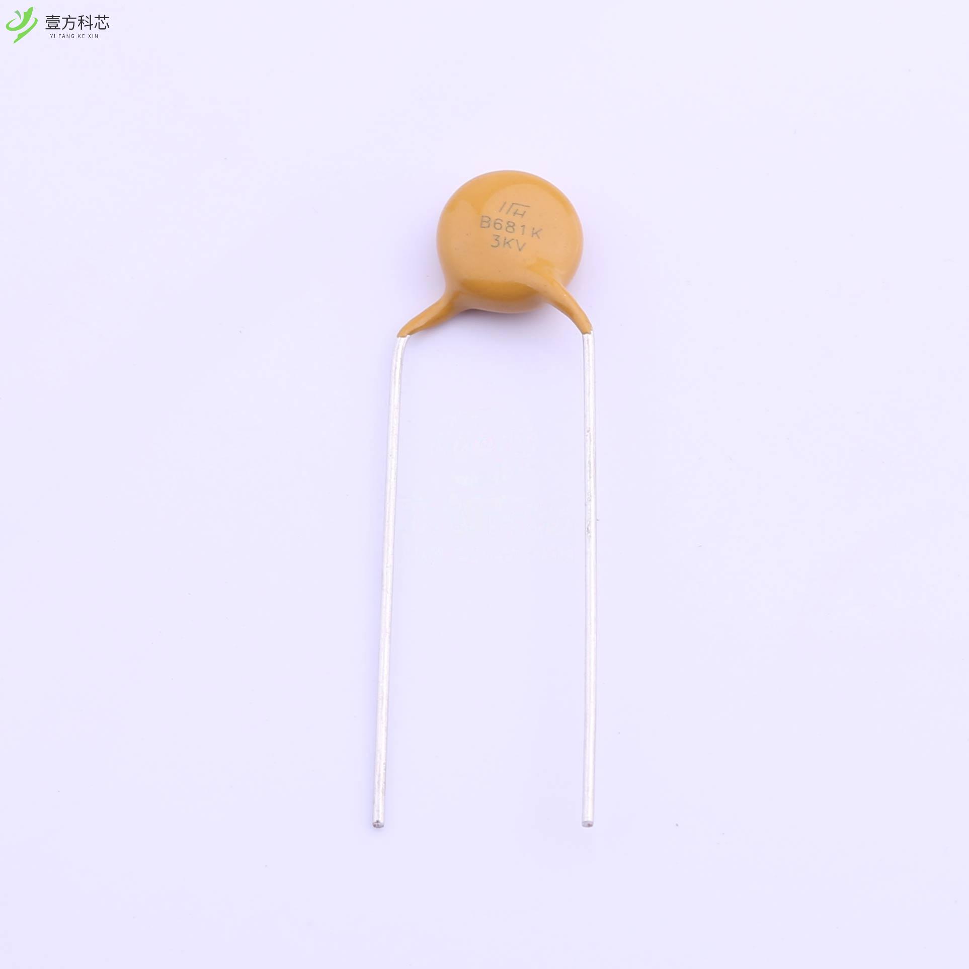 原厂原装CT81-P7Y5P1E681KSEW 直插陶瓷电容/独