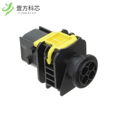 原厂原装1-1703818-1 CONN PLUG HSG 4POS 6.00MM全