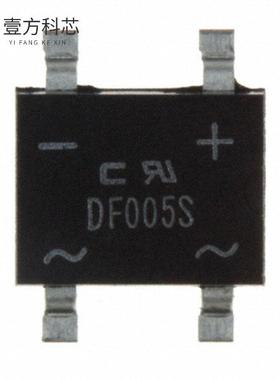 原厂原装DF005S-G BRIDGE RECT 1PHASE 50V 1A DFS