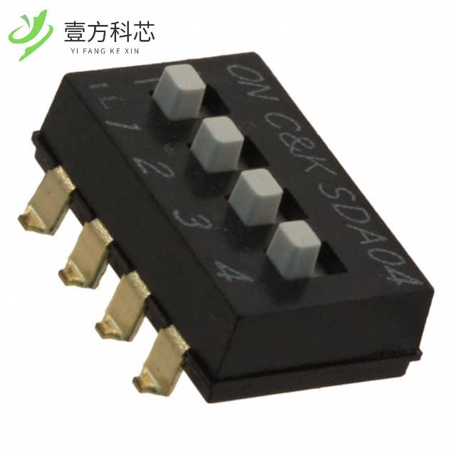 原厂原装SDA04H1SBD SWITCH SLIDE DIP SPST 25MA