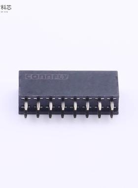 原厂原装DS1023-2*8SF11 2.54mm 2x8P 黑色，镀全金