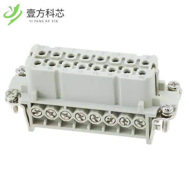 原厂原装HA-016-F(17-32) INSERT FEMALE 16+1GND