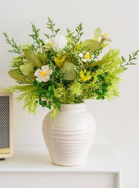 永生花绣球桔叶罗兰干花花束家居装饰摆件玄关电视柜家居装饰摆件