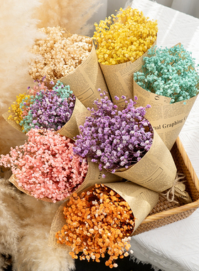 永生满天星干花花束ins网红满天星送闺蜜女友生日礼物家居装饰