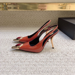 外贸女王性感宝石贵气细高跟金属根凉鞋女外穿气质名媛御姐斩男