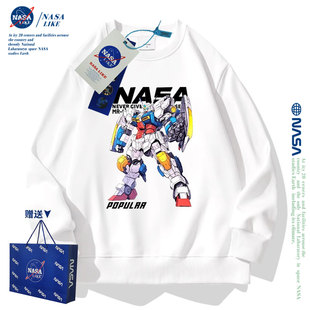 NASA联名男童加绒加厚卫衣春秋款 儿童中大童男孩炸街上衣 2025新款