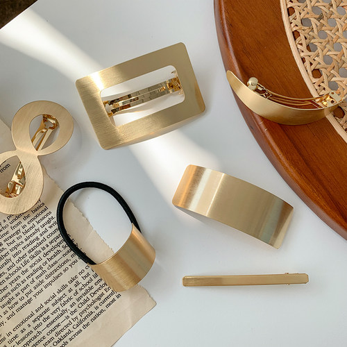 亮面金属合金高级感复古夹子