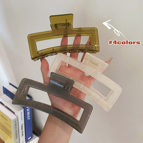 简约气质发夹女后脑勺盘发