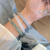 一步一响手环仿琉璃翡翠手镯女玉镯新中式 国风手饰品小众手链手串