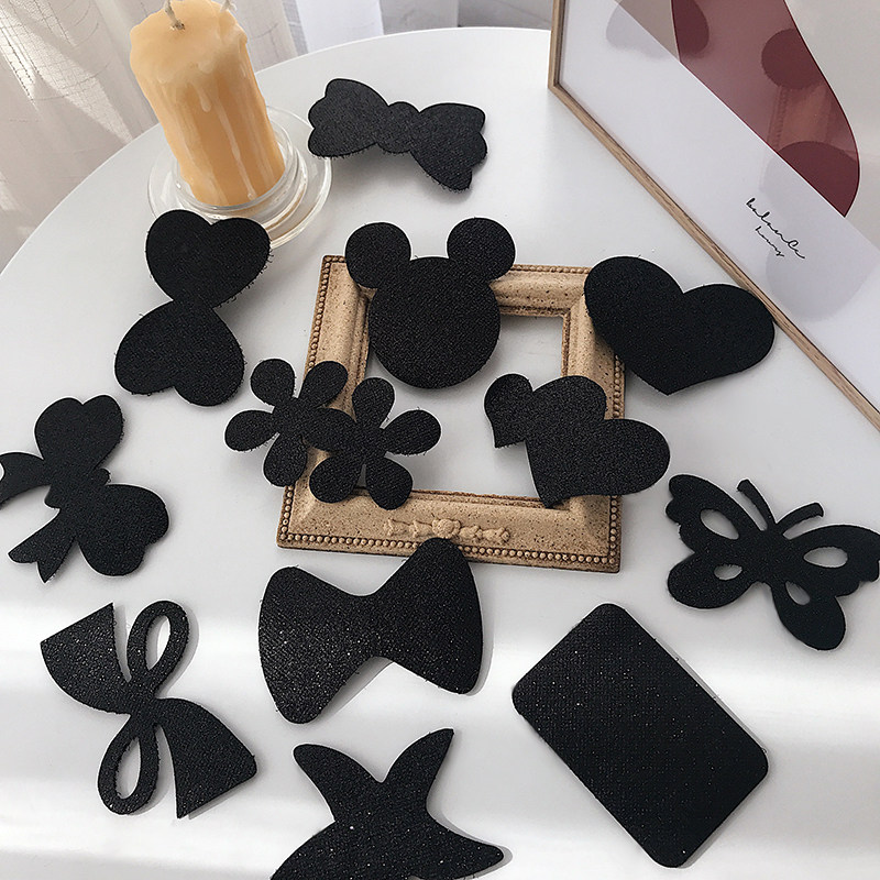 网红爆款粘头发粘刘海发帖女碎发神器魔法贴黑色魔术成人网红头饰