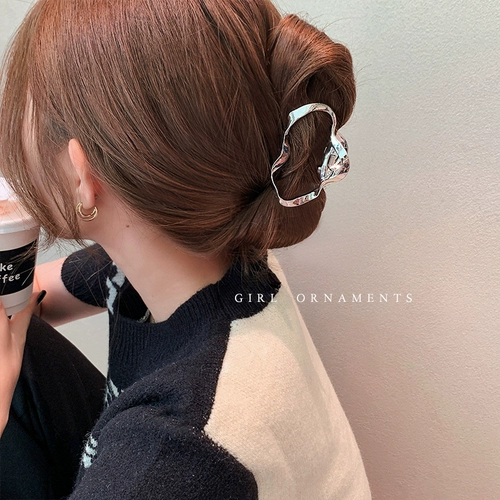 Геометричная металлическая летняя заколка для волос, акула, заколка-крабик, шпильки для волос, аксессуар для волос