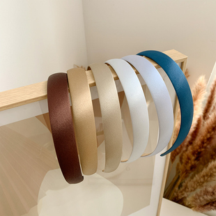 亮面绸缎发箍复古法式 头箍淑女百搭外出压发港风发卡简约气质头饰