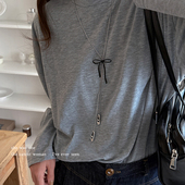 甜美公主风芭蕾舞鞋 项链女生精致可调节毛衣链长款 吊坠锁骨链配饰