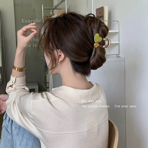 Большая акриловая заколка-крабик, заколка для волос, акула, шпильки для волос, аксессуар для волос