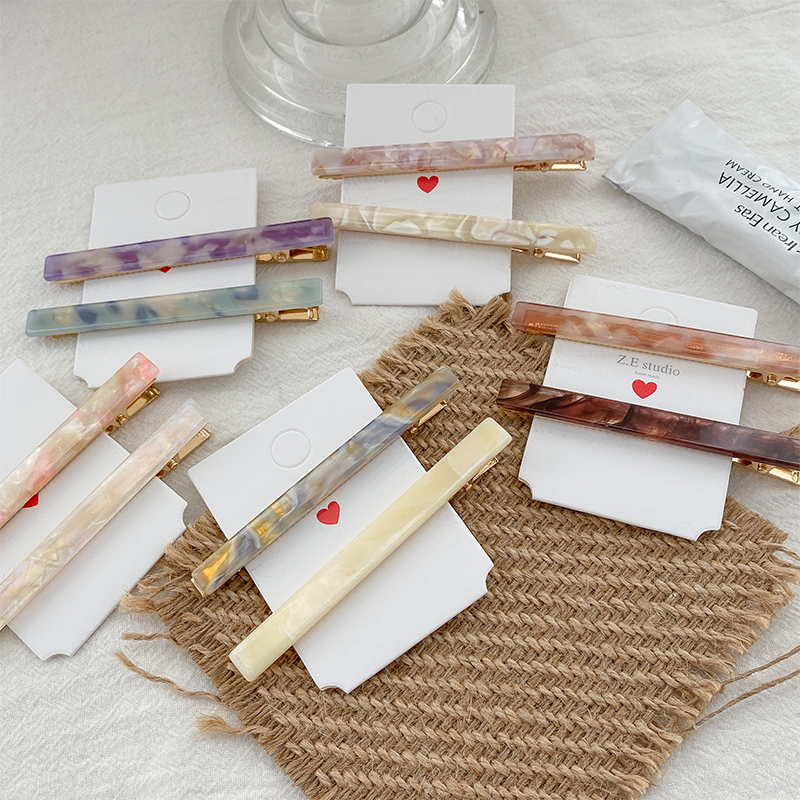 琥珀色高级感网红发夹2022新款