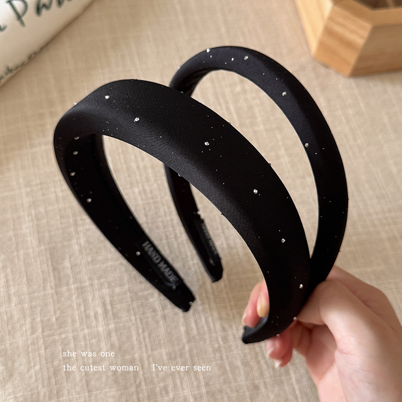 韩系黑色满天星细闪高颅顶发箍女