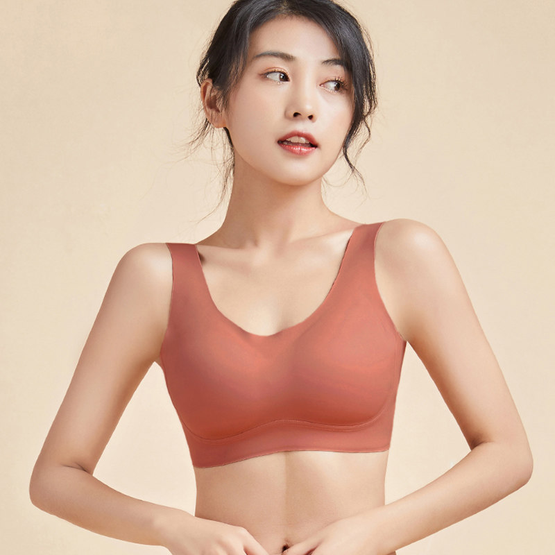 23新款无痕内衣女薄款无钢圈背心式胸罩舒适大胸显小宽肩带文胸怎么样,好用不?
