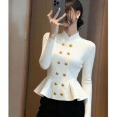 巨好看设计感独特别致气质高端针织衫 毛衣女2025新款 秋冬季 上衣潮