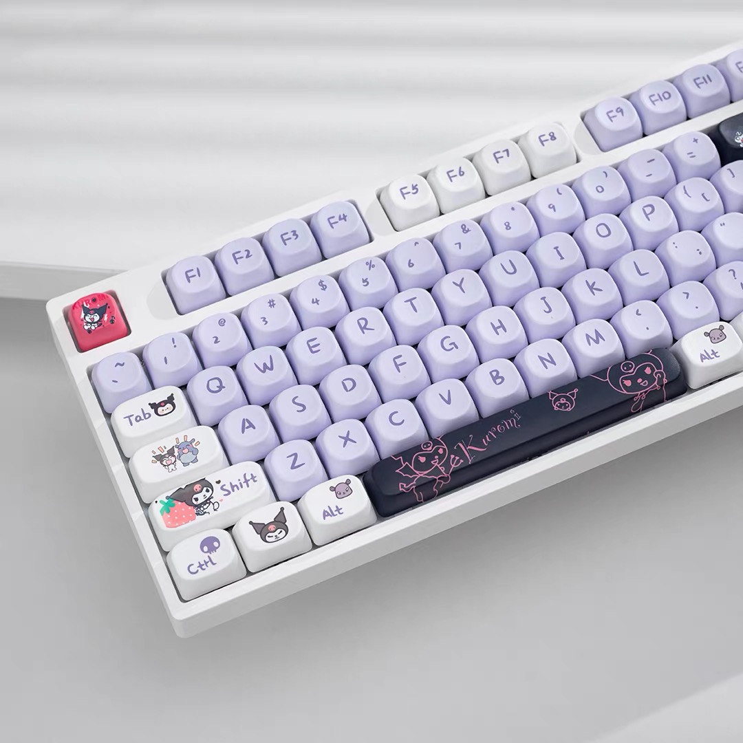 库洛米键帽PBT热升华MOA高度卡通可适用68 75 87 98 104 108键盘