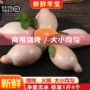 羊蛋新鲜羊腰子冷冻羊睾丸内外腰商用羊球羊卵子烧烤食材清真羊宝