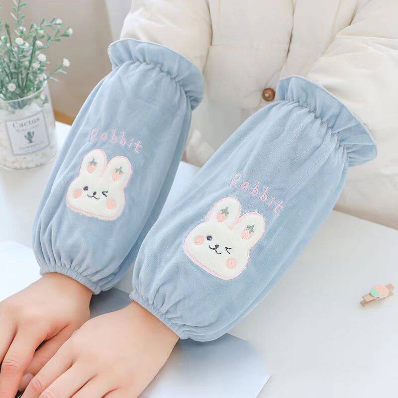 袖套女秋冬长款短款韩版成人套袖男女士学生办公防污羽绒服护袖套