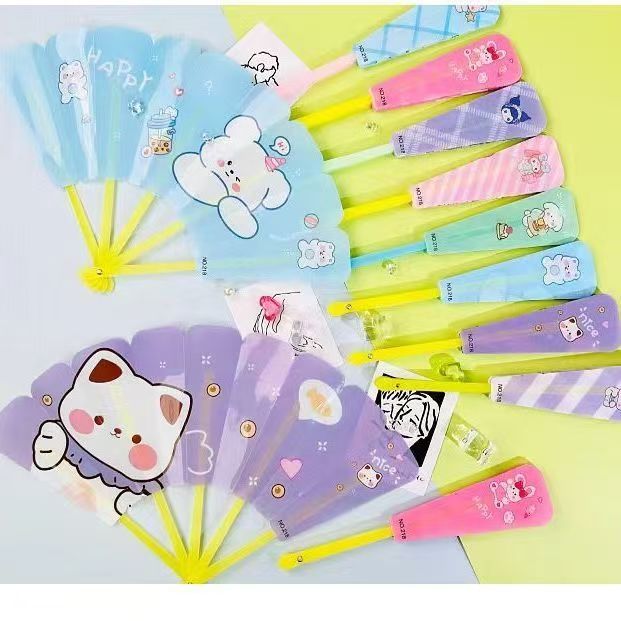 夏天可爱折叠扇子儿童学生方便携带卡通小扇子折扇清新纳凉卡通扇