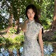流语 国风长裙夏季 小袖 改良旗袍日常气质款 连衣裙女 长款 Ti提提
