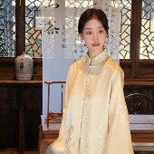 木槿 新中式 凤凰花刺绣套装 Ti提提 国风高级外套女大衣冬季 半身裙