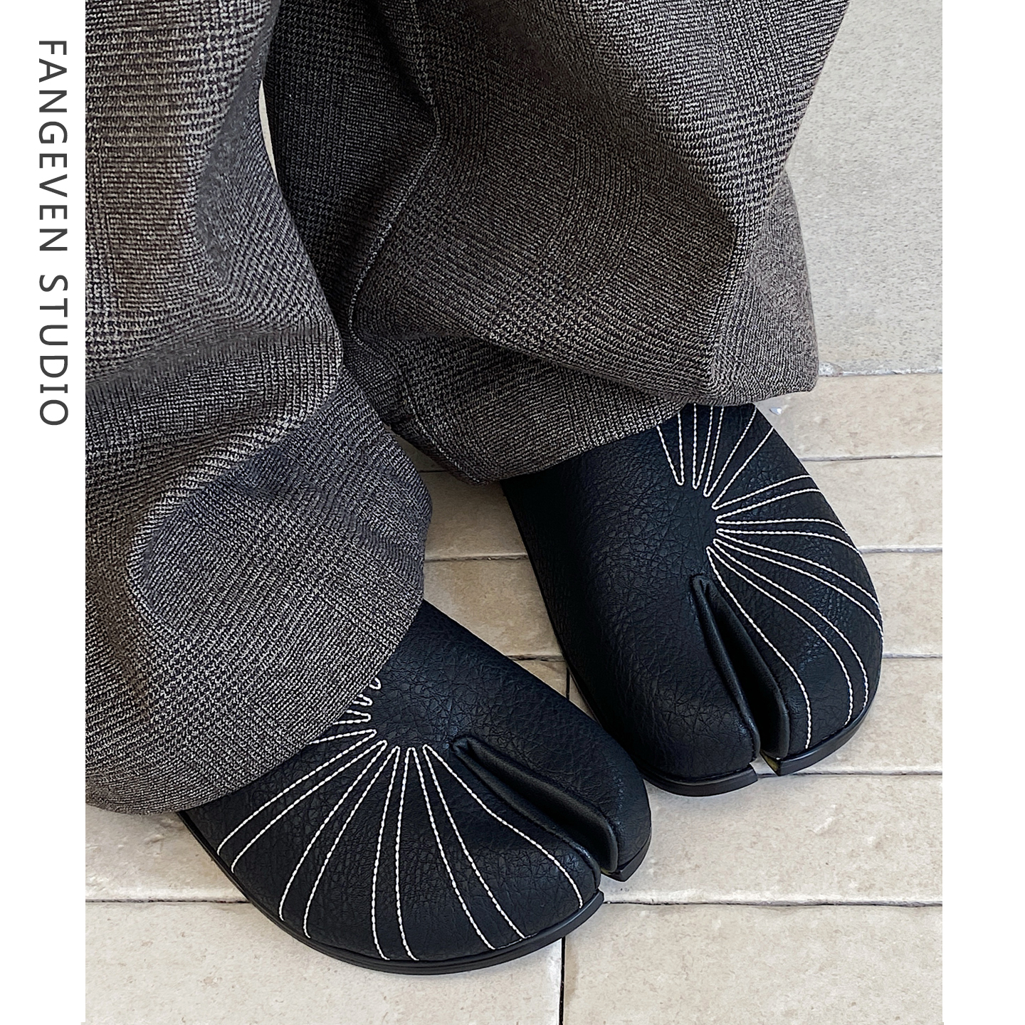 冬季加绒保暖分趾鞋拖鞋棉鞋情侣