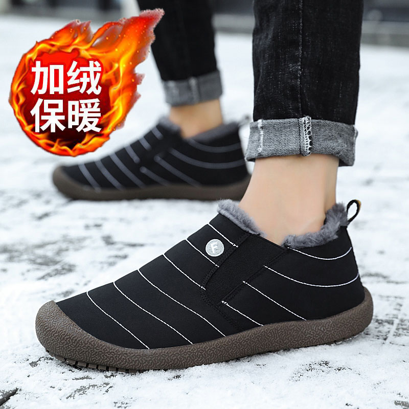 冬季老北京布鞋防水加绒保暖棉鞋