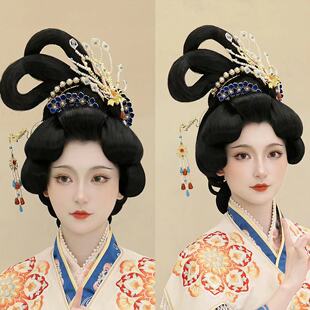 【霜翎阁】偏凤烧蓝汉服古风发钗饰品簪神仙图仕女流苏步摇套装