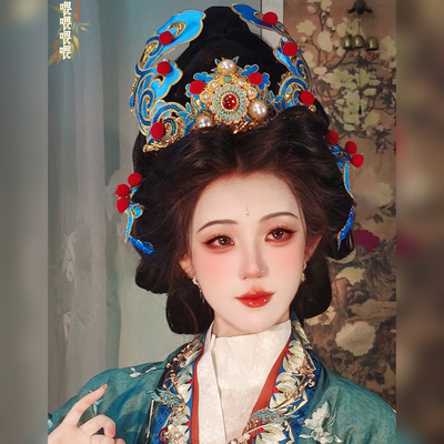 【霜翎阁】永乐宫神仙装束衍生发饰套装钗簪子汉服配饰品｛电母｝