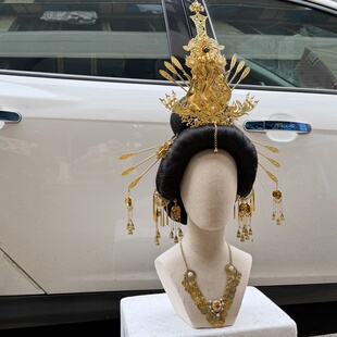 【霜翎阁】女帝王高发冠古风汉服钗发簪全套装发饰品华丽{铮铮}