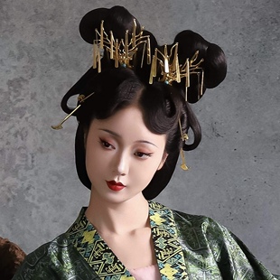 【霜翎阁×醉今朝】鹿首金步摇汉服配饰全套装魏晋复原北魏舞女俑