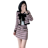 2025秋季新款法式小香风气质套装设计感洋气两件套，女装职业装，衣嘉衣服饰