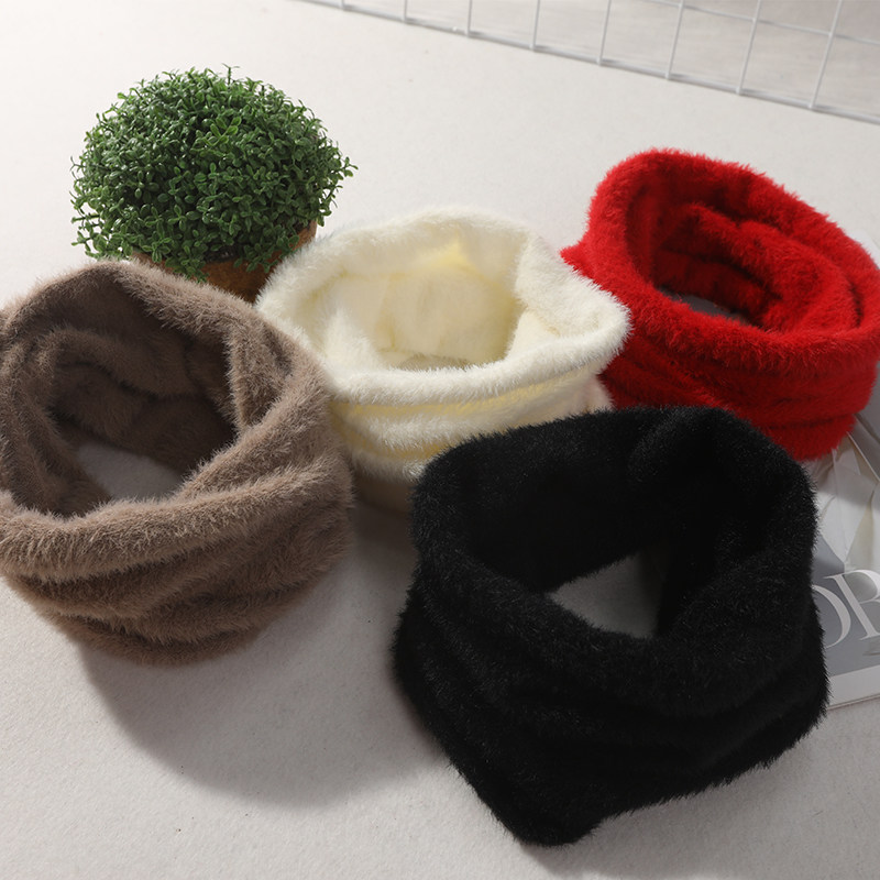 秋冬仿水貂绒保暖围脖百变运动