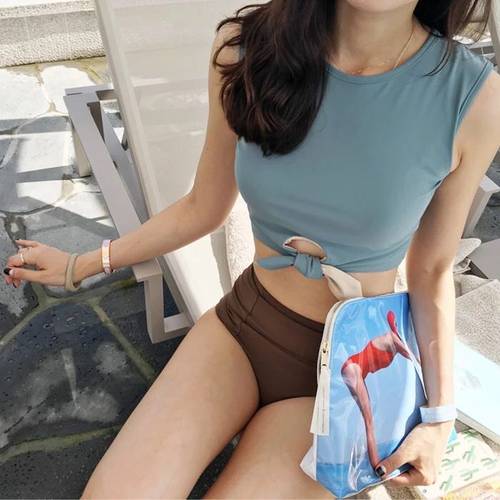 分体式小清新可爱日系遮肉泳衣