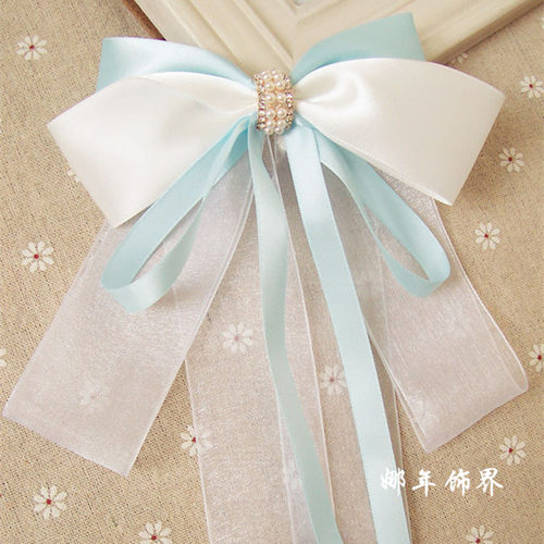 古风头饰汉服飘带发夹半扎发jk