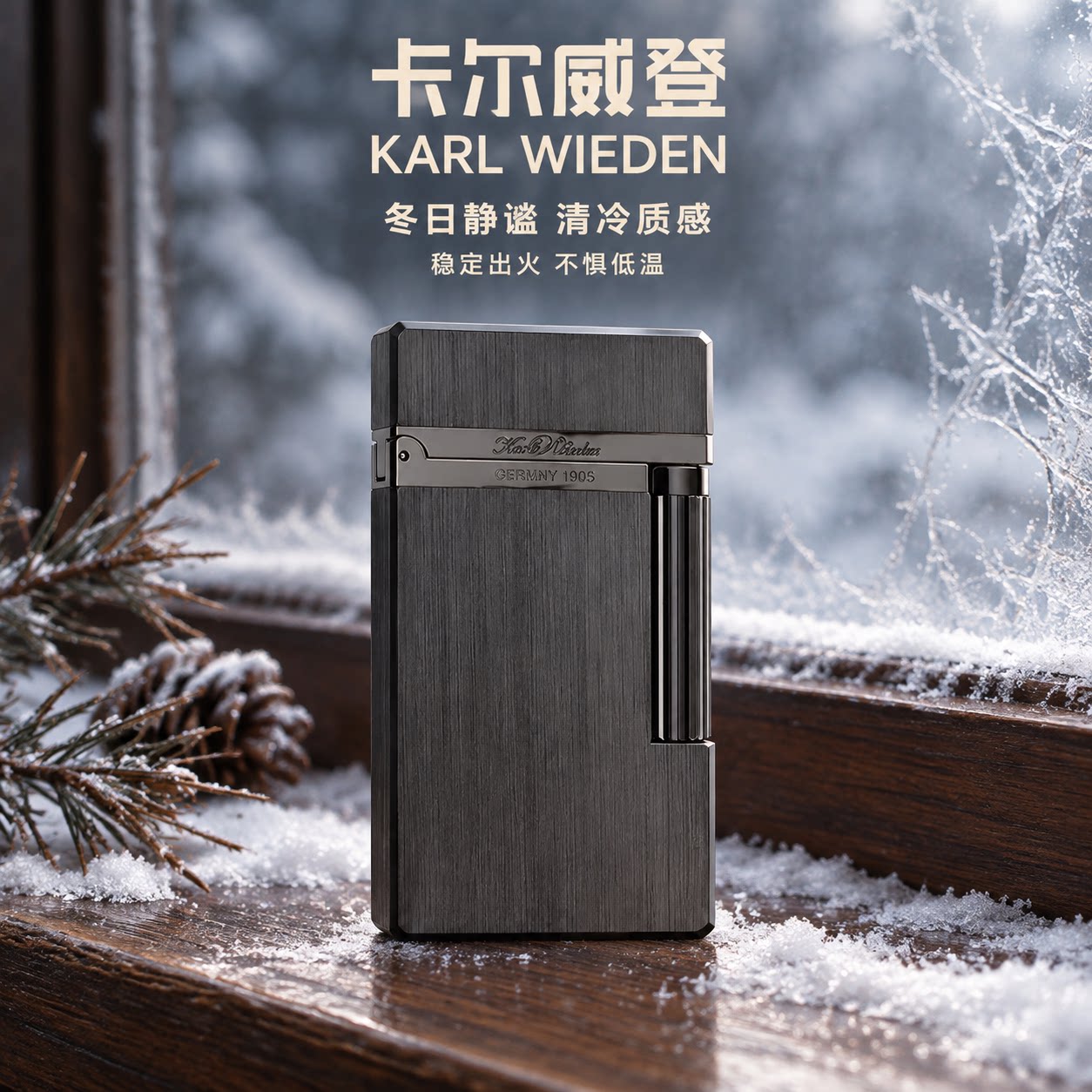 卡尔威登朗声打火机送男生礼盒装图片