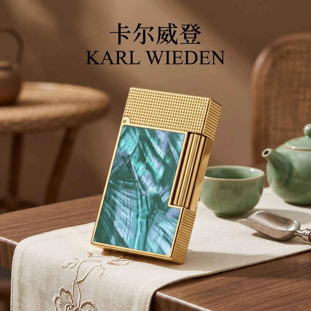 KW卡尔威登朗声煤油打火机高级送男友生日礼物彩贝金绿商务情人节
