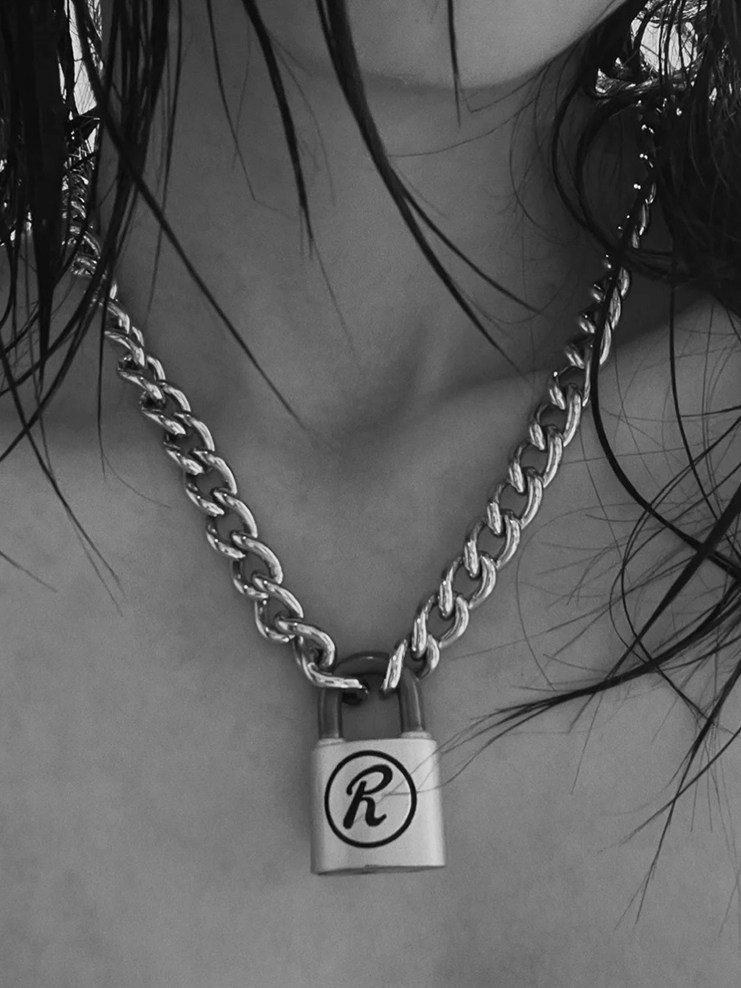 nana同款莲sid南京锁钥匙锁头钛钢项链情侣r锁可开锁朋克风原宿风