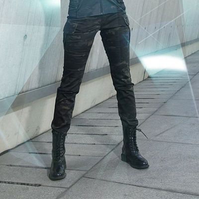 魔修身长裤女士迷彩小脚裤酋长