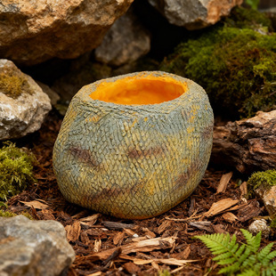 爬宠水盆宠物蛇深水盆爬虫泡澡盆树脂防逃逸活食盆宠物蛇泡澡盆