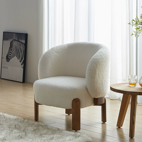 Дизайнерский белый современный диван из натурального дерева для отдыха, популярно в интернете, овечка